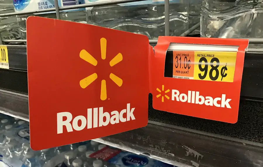 Walmart rollback