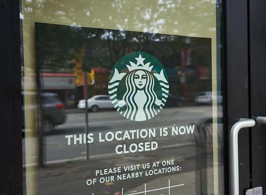 Is Starbucks In North America Closed
